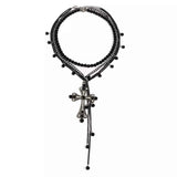 Pearl Cross Pendant Necklace 3 Piece Set