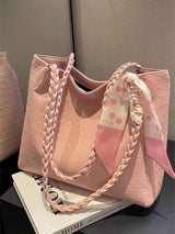 Braided Handle Tote Bag. Braided Handle Tote Bag