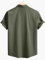 Men's Full Size Short-Sleeve Casual Shirt Plus Size