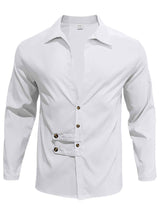 Men's Full Size Casual Button-Up Shirt Plus Size