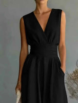 Full Size Sleeveless Wide-Leg Jumpsuit Plus Size