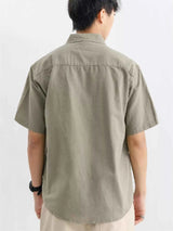 Men's Plus Size Casual Button Up Shirt
