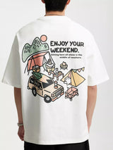 Men's Graphic Round Neck T-Shirt