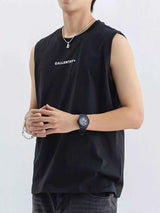 Men's Plus Size Round Neck Tank