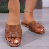 Woven Strap Open Toe Sandals