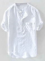 Men's Plus Size Casual Short Sleeve Shirt