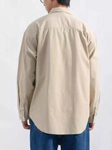 Men's Plus Size Button Up Long Sleeve Shirt