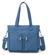 Collsants Tote Bag for Women Nylon Purse and Handbags Tote Purse Crossbody Bag Messenger Bag (blue)