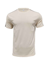 Men's Full Size Striped Shoulder Casual T-Shirt Plus Size