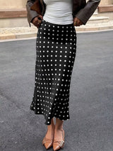 Polka Dot Midi Skirt. Polka Dot Midi Skirt