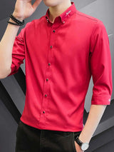 Men's Button Up Slim Fit Casual Shirt