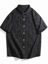 Men's Plus Size Casual Short Sleeve Shirt