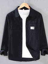 Men's Plus Size Casual Long-Sleeve Shirt
