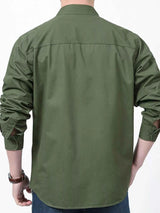 Men's Plus Size Casual Long-Sleeve Shirt