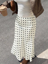 Polka Dot Midi Skirt. Polka Dot Midi Skirt
