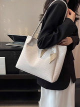Braided Handle Tote Bag. Braided Handle Tote Bag