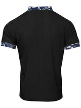 Men's Full Size Lace-Up Collar T-Shirt Plus Size