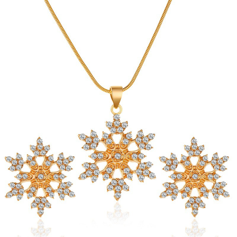 Minimalist Snowflake Jewelry Set - Amaryllisstores