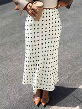 Polka Dot Midi Skirt. Polka Dot Midi Skirt