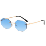 Frameless Polygon Sunglasses