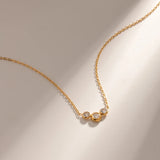 Minimalist Three Stones Necklace
