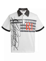 Men's Graphic Leopard Collar Short Sleeve Polo