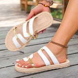 Open Toe Flats Sandals