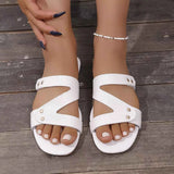 Open Toe Flats Sandals