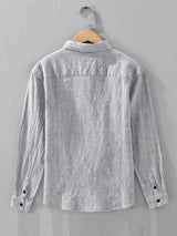 Men's Plus Size Button Up Long Sleeve Shirt