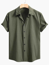 Men's Full Size Short-Sleeve Casual Shirt Plus Size