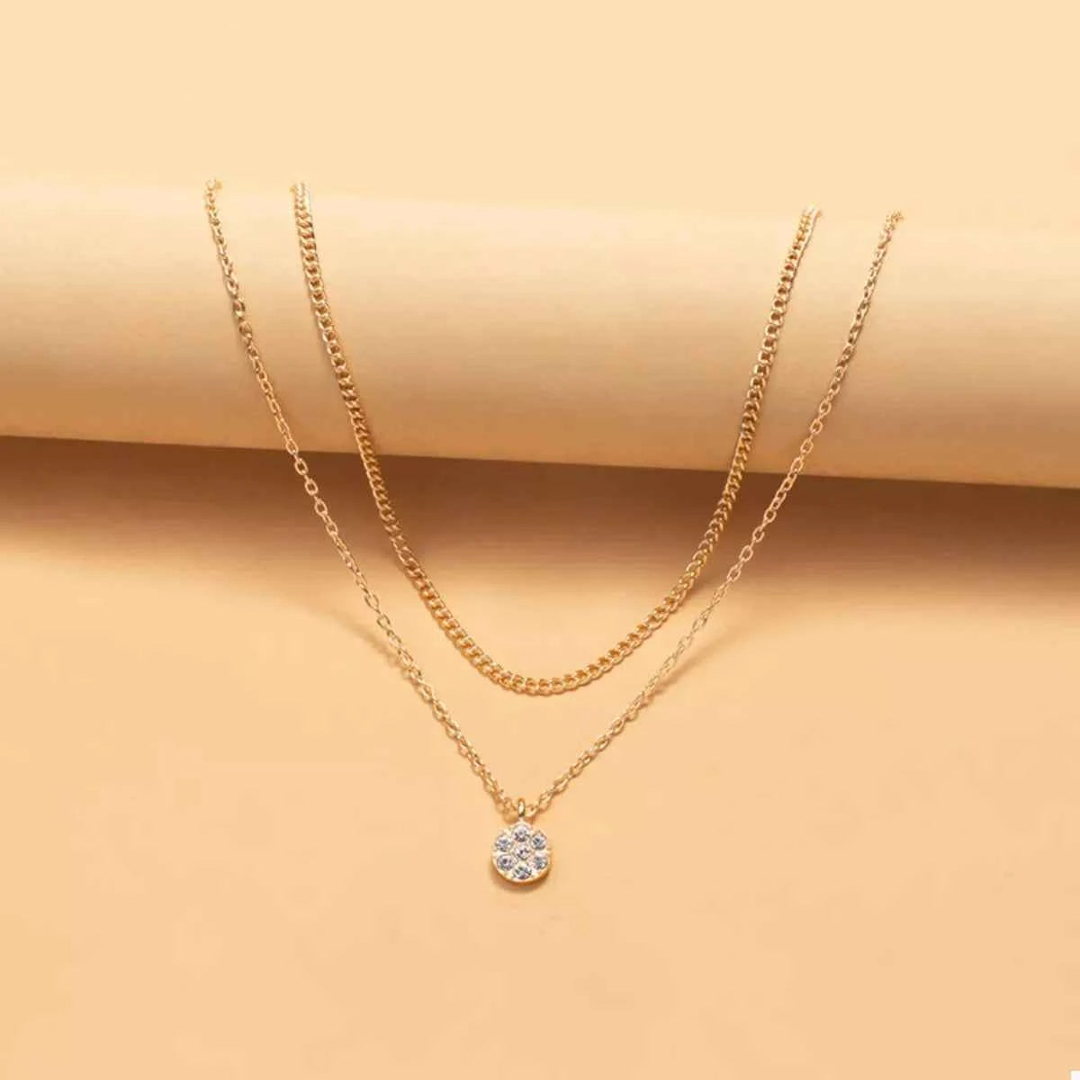 Double Layered Pendant Necklace
