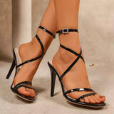 Open Toe Stiletto Sandals