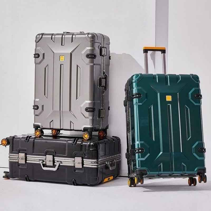 Durable Swivel Suitcase With Password Lock Box