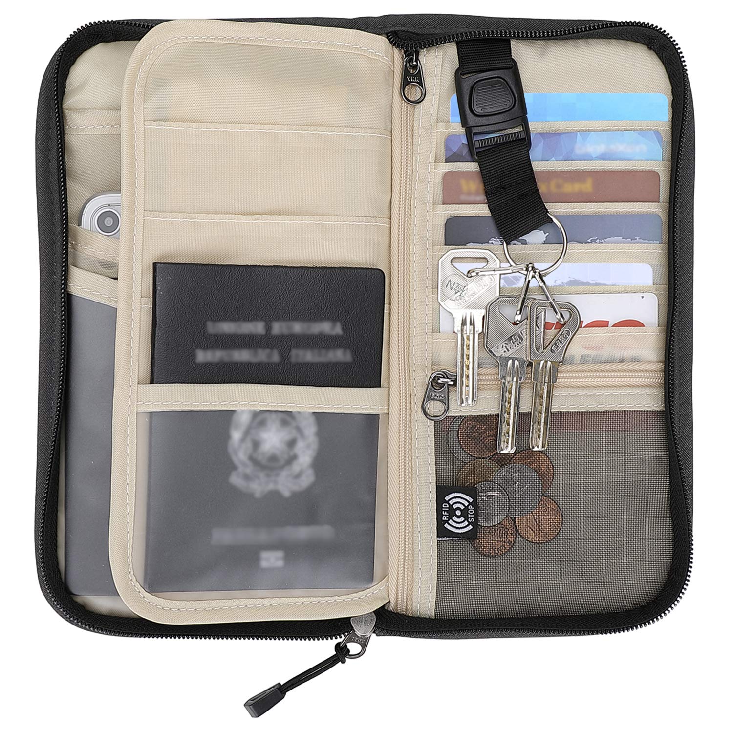 ZOPPEN RFID Passport Holder Travel Wallet - Your All-in-One Family Documents Organizer - Amaryllisstores