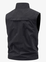 Men's Plus Size Lightweight Multi-Pocket Outdoor Vest