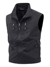 Men's Plus Size Lightweight Multi-Pocket Outdoor Vest