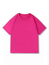 Men's Full Size Classic Crew Neck Solid Color T-Shirt Plus Size