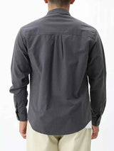 Men's Plus Size Casual Long Sleeve Shirt with Double Chest Pockets