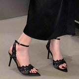 Open Toe Stiletto Sandals