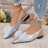Point Toe Block Heels Sandals