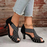 Peep Toe Block Heels Sandals