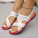 Crisscross Mesh Sandals