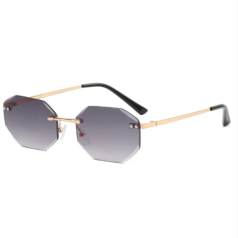 Frameless Polygon Sunglasses