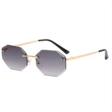 Frameless Polygon Sunglasses