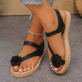 Flower Toe Loop Sandals