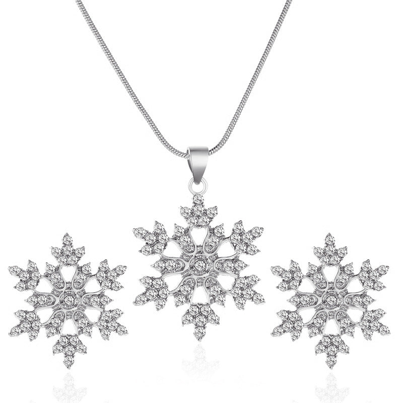 Minimalist Snowflake Jewelry Set - Amaryllisstores