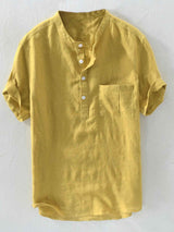 Men's Plus Size Casual Short Sleeve Shirt