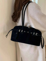 Buckle Decor Shoulder Bag