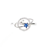 S925 Vintage Saturn Ring - Minimalist Silver Jewelry