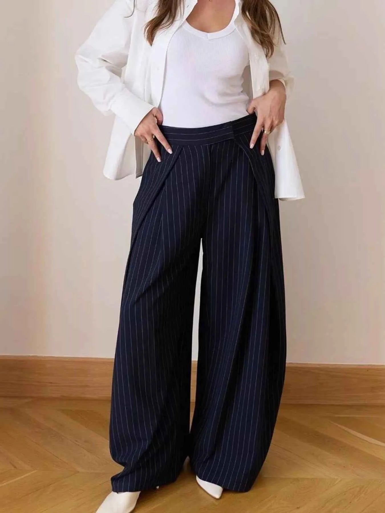 High-Waisted Wide-Leg Pants